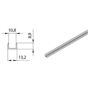 Mounting Profile for use with Recessed Single Bottom Track - image #1