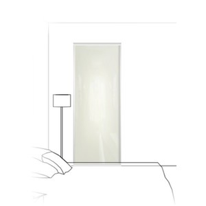 Heritage Soft White Glass - Single Panel - Standard Sized - image #1