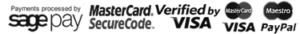 We accept all major credit cards and Paypal
