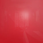 Luminous Bright Red Glass for sliding wardrobe doors